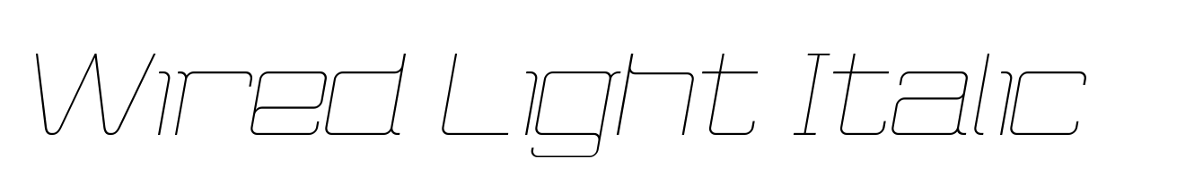 Wired Light Italic